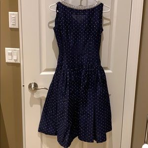 Cute navy vintage dress